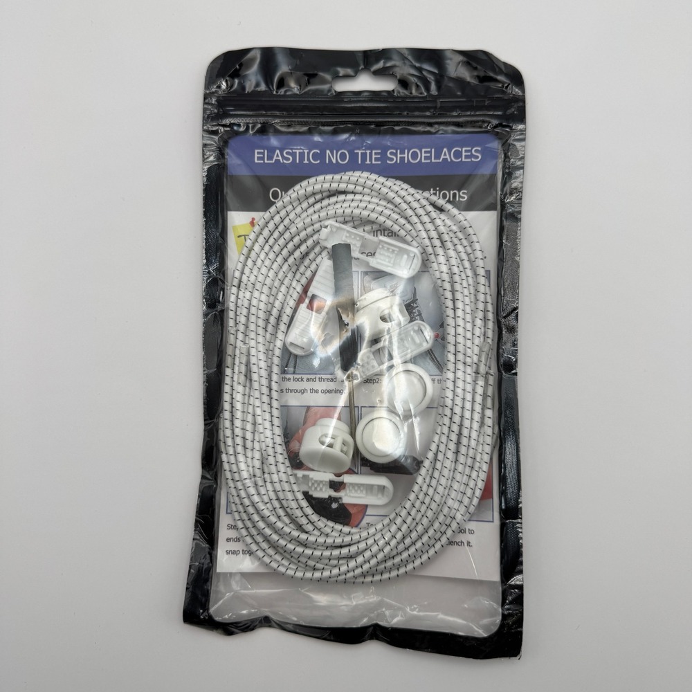 Locking Elastic Shoelaces No Tie Bungee Cord Shoe Lace Kit For Kids and Adults